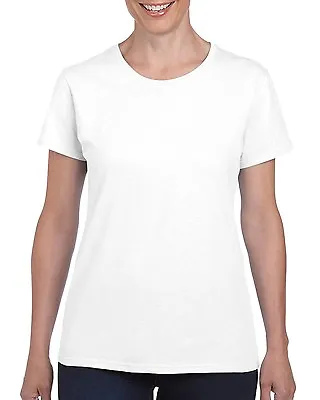 Women's Plain NEW Cotton T-Shirt | Adult Heavy Bulk Packs Colours Size S - XL • $129.14