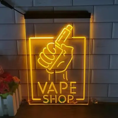 Vape Smoke Shop Advertising LED Neon Light Sign Club Business Display Wall Decor • $16.99