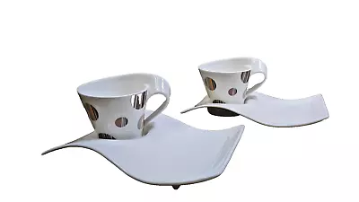 Villeroy&Boch Vintage '50s New Wave Cafe With Wavy Plates Retro Coffee Snack • $29.99