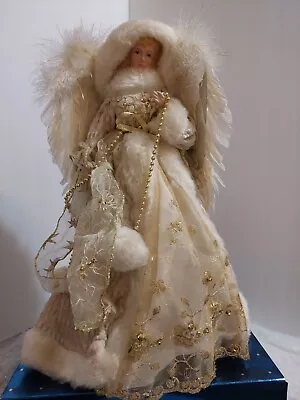 Beautiful Vintage Christmas Angel Home Decoration 16.5  Tall Cream Color • $59.99