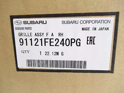 Genuine OEM Subaru 91121FE240PG Passenger RH Front Grille Insert 2006-07 Impreza • $102.20