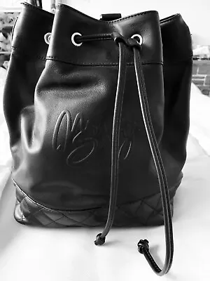 Authentic Miss Sixty Black Leather Back Pack Bag new With Tag And Dusty Bag • £168.88