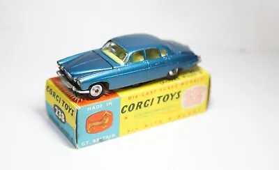 Corgi 238 Jaguar Mark X Saloon In Original Box - Good Vintage Model 1960s Rare • £174.95