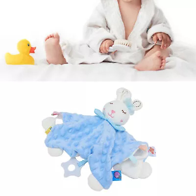 Baby Security Blanket Baby Snuggle Blanket Lightweight Plush For Bed LSO • £10.54