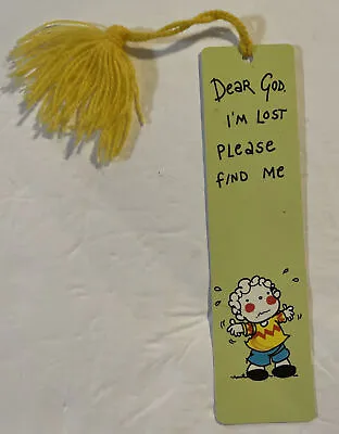 Vintage 80s  Dear God Kids  Bookmark “I’m Lost Please Find Me” • $5