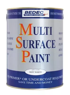 👉 Bedec Multi Surface Paint Anthracite 750ml - Soft Gloss Satin Finish • £24.99