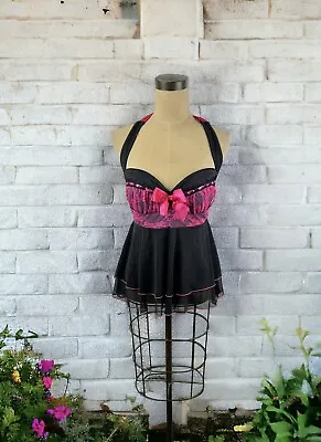 Y2K Bustier Coquette Fairy Lingerie Top Lace Whimsy Goth Punk Bows Emo Goth L • $19.99