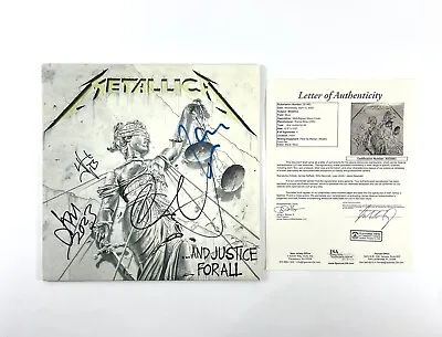 Metallica Rare Band Signed And Justice For All Vinyl Record Album JSA COA LOA 🔥 • $8499.99