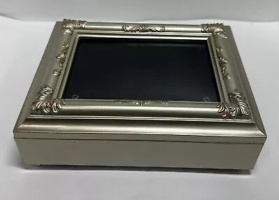 Sankyo Musical Jewelry Box Photo Display Plays “ Unchained Melody”￼8”X6” Works • $19.99