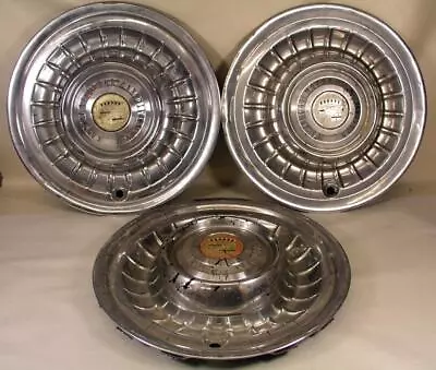 3 Vintage 1958 - 1959 16  ? Cadillac Motor Car Division Wheel Cover Hub Caps • $39.95