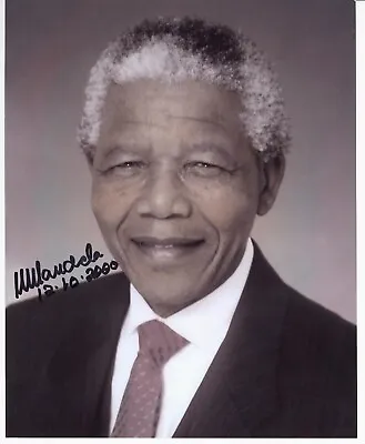 Nelson Mandela Signed 8  X 10  Photo - JSA • $1299.99