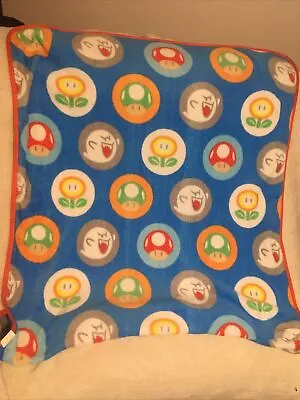 Rare Nintendo Super Mario Brothers Soft Throw Blanket 40” X 50” Licensed Product • $11.99