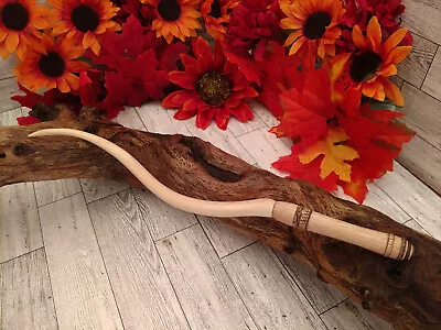 Striking Ritual Wand!  The Horn  – “Red Oak Wave”. Pine Wand With Red Oak Handle • $28.99