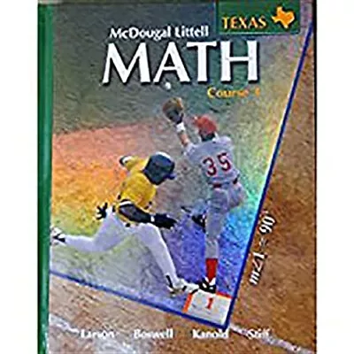 McDougal Littell Math Course 3 Texas : Student Edition Course 3 2 • $8.65