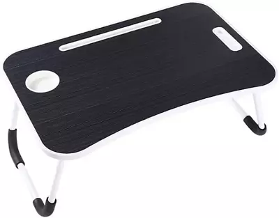 Folding Portable Desk Table Bed Tray Breakfast Reading Laptop Desk Stand - UK • £9.99