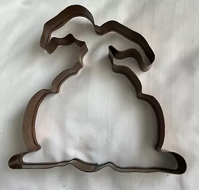 Williams Sonoma Large 6” Copper Easter Bunny Rabbit Cookie Cutter Floppy Ears • $9.95