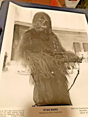 Vintage 1977 20th Century Fox Star Wars CHEWBACCA Photo • $27