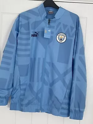 Manchester City Puma Pre Match Jacket Men’s Small *BNWT • £30