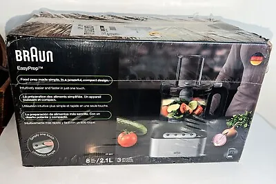 Braun FP3211 EasyPrep 8-cup Food Processor New NIB • $29.95