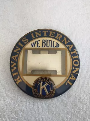 VTG Kiwanis International WE Build  Pin Button Badge Pinback Name Tag Insert • $13.99