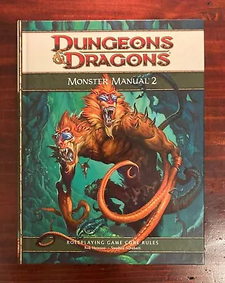 $61.99 • Buy Monster Manual 2 - Dungeons & Dragons - Roleplaying RPG - Excellent Condition