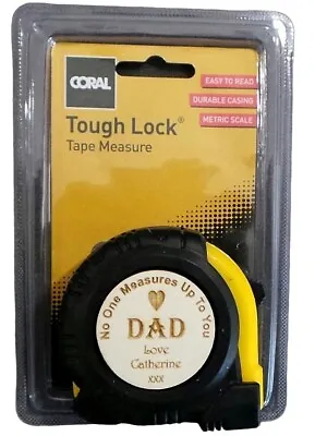 Personalised Metal Retractable Tape Measure DIY Gift • £6.99