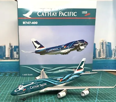 Cathay Pacific Aeroclassics 1:400 Boeing 747-400 Reg: B-HOY Asia's World City • $174.75