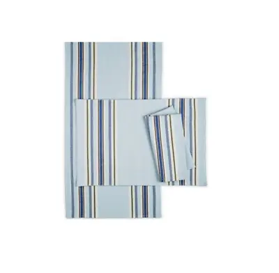 Martha Stewart Collection Home Decor Benton PLACE MAT SET OF 4 -13X19 Blue • $15.25