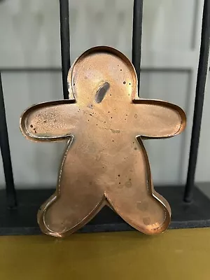 Michael Bonne Made It 8  Copper Gingerbread Man Cookie Cutter • $98