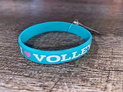 Claire’s Turquoise Paint I Love Heart Volleyball Rubber Bracelet Nwt • $15.99