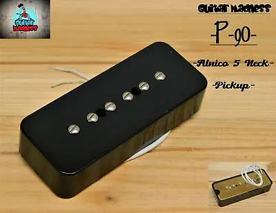 G.M. P-90 Soapbar Pickup Neck Black Alnico 5 For Gibson Epiphone® • $19.90