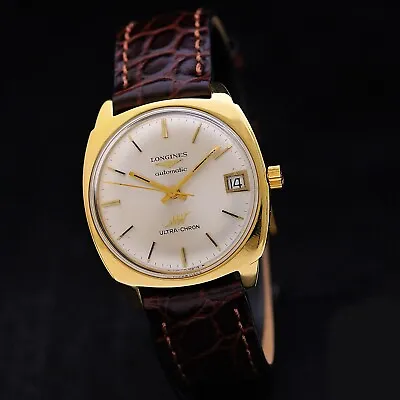 Longines Ultra-Chron 18 Carats Gold Ref 7852 Automatic Calibre 431 Serviced • £1619.92