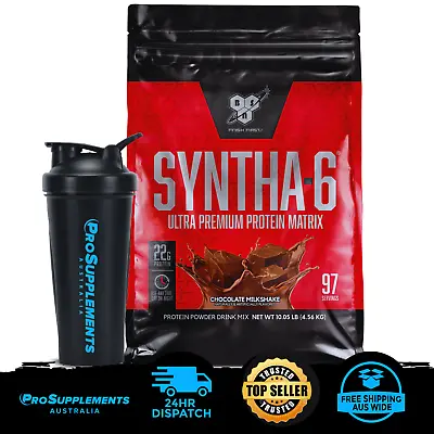 BSN SYNTHA 6 Ultra Premium Protein Matrix 10 Lb (4.56 Kg) + FREE Shaker Bottle • $239.90