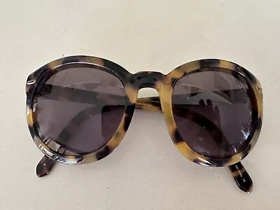 Karen Walker Super Duper Strength Crazy Tortoise Shell Sunglasses  • $35.62