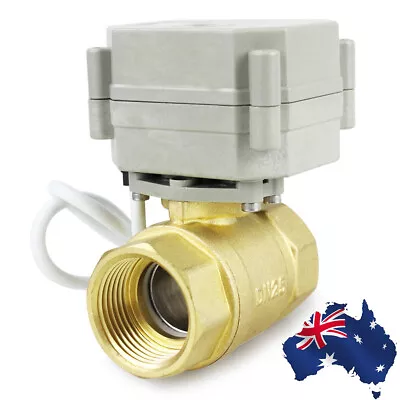 $94.99 • Buy 2 Way 1/2  To 1-1/4  12V/24VAC/DC N.C. Electrical Position Motorized Ball Valve
