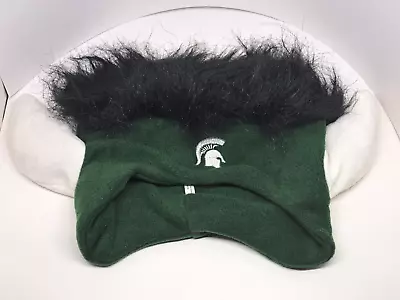 Michigan State Spartans Crazy Hat Hair & Horns Winter Football Basketball NCAA • $8.49