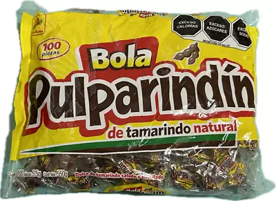 De La Rosa Pulparindo Pulparindin Bola 100 Pieces Tamarind Flavor Candy Balls • $11.97