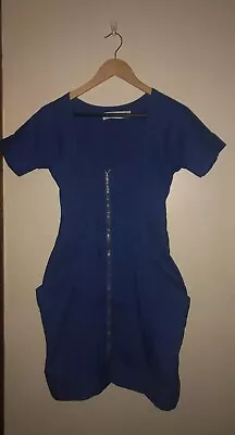$40 • Buy Alice McCall Blue Zip Front Dress Size 10