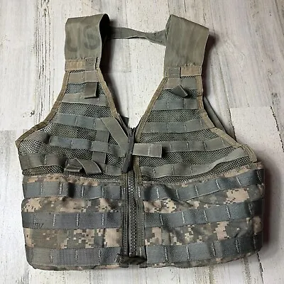 US Army MOLLE II FLC Fighting Load Carrier Vest ACU Digital Tactical LBV  • $18.19