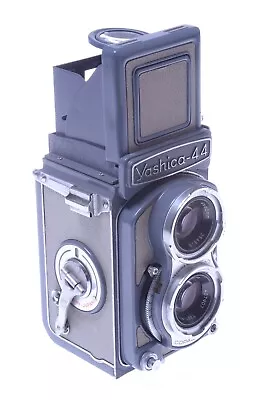 ✅ Yashica 44 Tlr Camera Gray *read* 4x4 On 127 Roll Film 60mm Yashikor 3.5 Lens • £104.52
