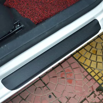 4x Anti-Kick 4D Carbon Fiber Car Accessories Door Sill Scuff Protector Stickers • $21.11