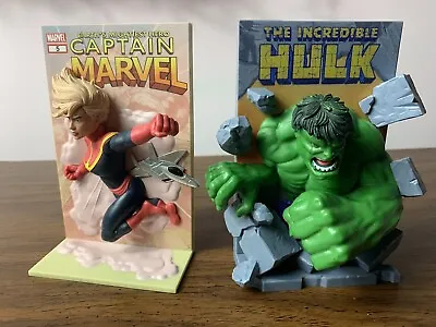 Incredible Hulk And Captain Marvel Book Ends Loot Crate Exclusive • $20