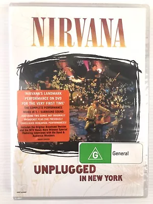 Nirvana - Unplugged - New York (DVD 2007) BRAND NEW SEALED Reg- ALL FREE POST • $59.99