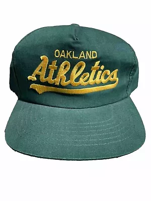 Vintage Oakland Athletics A’s Hat Snapback Sports Specialties Script Youngan MLB • $70