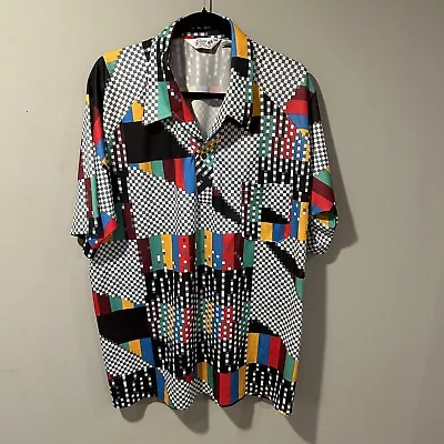 Vintage 70s Resort Ware Disco Men’s Short Sleeve Shirt XXL  • $29.99