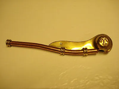 Vintage Maritime  Copper And Brass Boatswains Whistle   #b-14 • $29.95