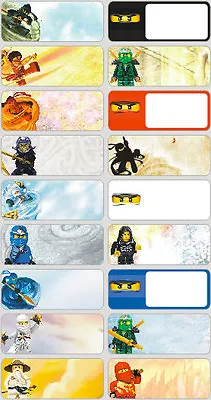 $3.47 • Buy 18 Lego Ninjago Personalised Name Label Sticker School Book Vinyl Ninja Kids Boy