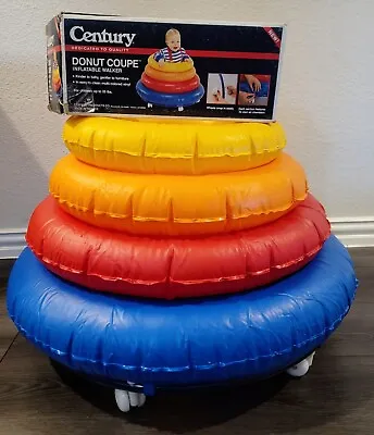 Rare Vintage Century Donut Coupe Baby Inflatable Walker Rainbow 1980s Movie Prop • $999.95