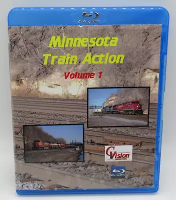 Minnesota Train Action - Volume 1 Blu-ray Twin Cities Farmland Windmill Steam • $16.99