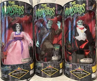 Lot 3 THE MUNSTERS Doll Lily Herman Grandpa Set 1990s Vintage Limited Franken • $369.21